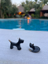 Load image into Gallery viewer, Black Miniature Dog Sculpture