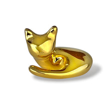 Load image into Gallery viewer, Curled up Bronze Cat