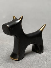 Load image into Gallery viewer, Black Miniature Dog Sculpture