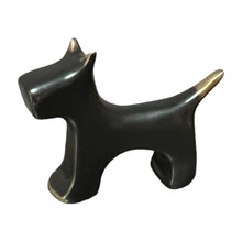Load image into Gallery viewer, Black Miniature Dog Sculpture
