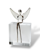 Load image into Gallery viewer, Combo Set: 3 Inch Angel Sculpture and the angel pendant