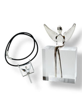 Load image into Gallery viewer, Combo Set: 3 Inch Angel Sculpture and the angel pendant