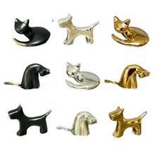 Load image into Gallery viewer, Grooming Cat in Gold