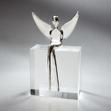 Load image into Gallery viewer, Angel figure in Gloss Silver