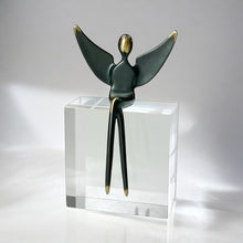 Load image into Gallery viewer, Combo Set: 3 Inch Angel Sculpture and the angel pendant