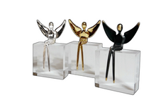 Load image into Gallery viewer, Angel figure in Gloss Silver