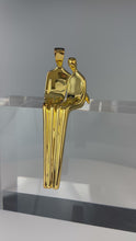 Load and play video in Gallery viewer, Close to Me sculpture in gold