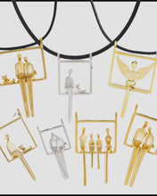 Load and play video in Gallery viewer, Gold Plated Angel Pendant