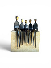 Load image into Gallery viewer, Family bronze sculpture modern heirloom
