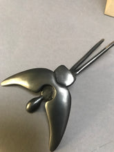 Load image into Gallery viewer, Black Patina Large Angel figure 4.75 inch
