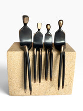 Load image into Gallery viewer, Family of four bronze sculpture modern heirloom
