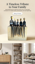 Load image into Gallery viewer, Family bronze sculpture modern heirloom
