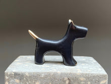 Load image into Gallery viewer, Black Miniature Dog Sculpture
