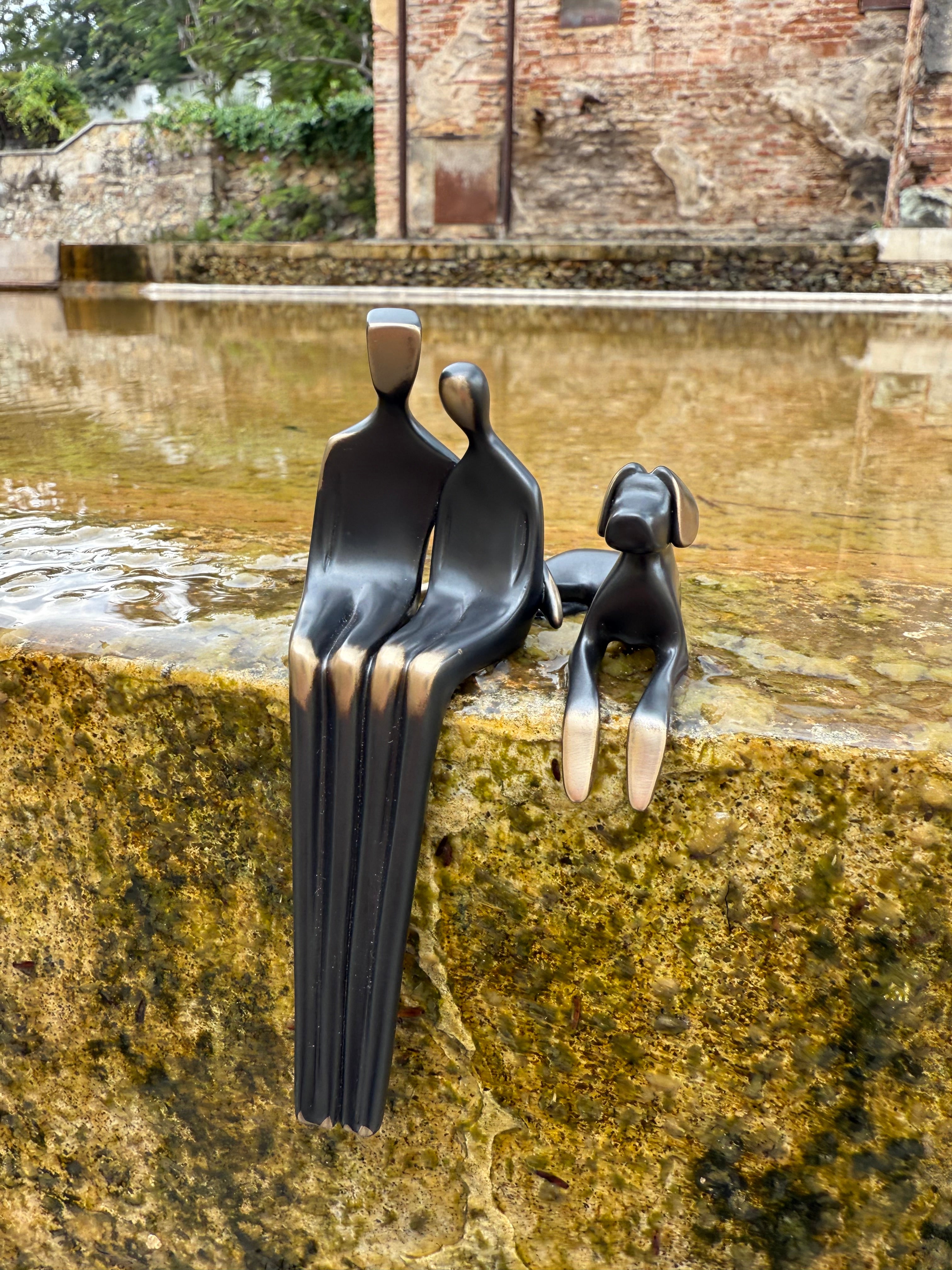 Close to Me sculpture in bronze