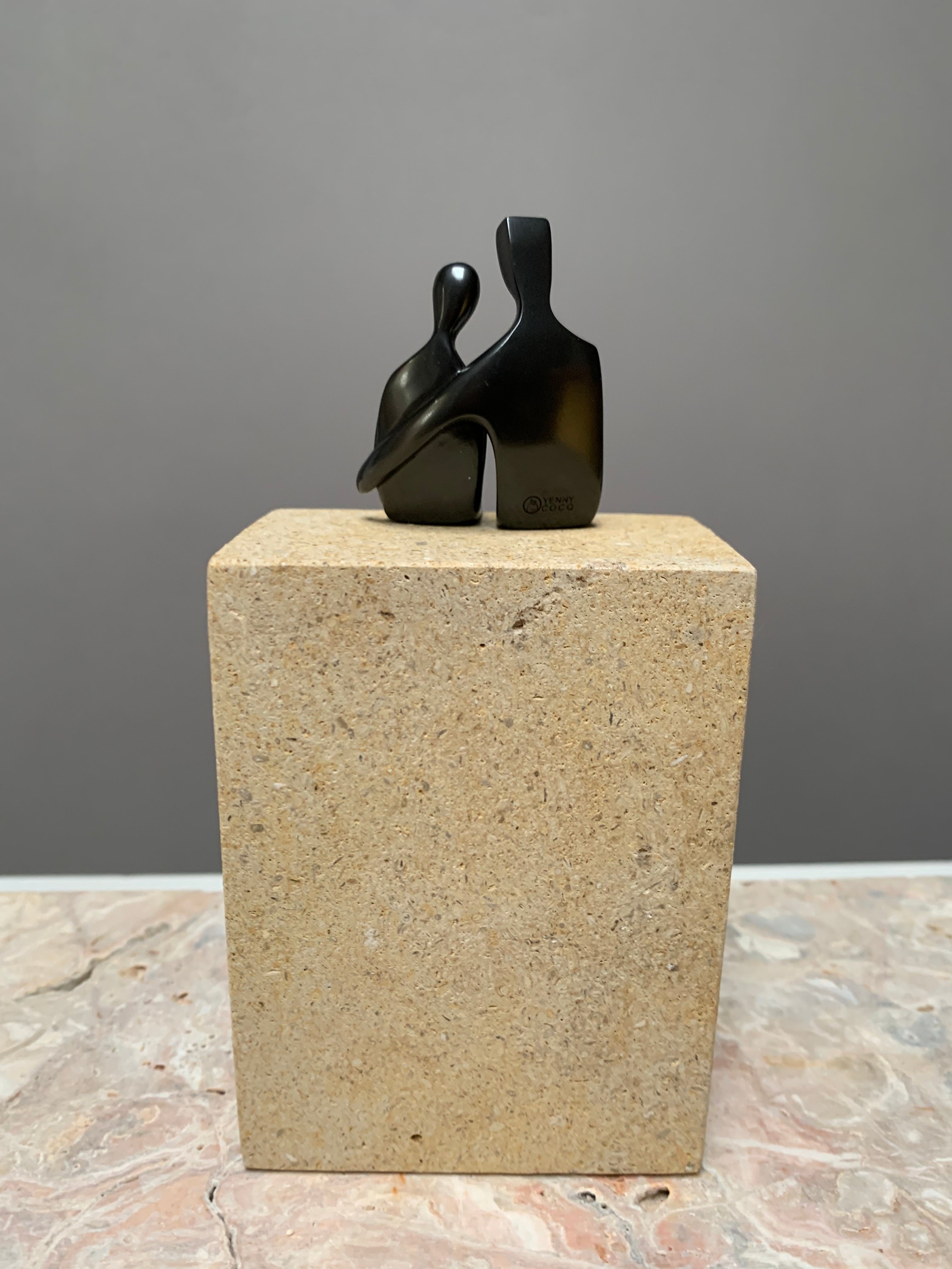 Close to Me sculpture in bronze