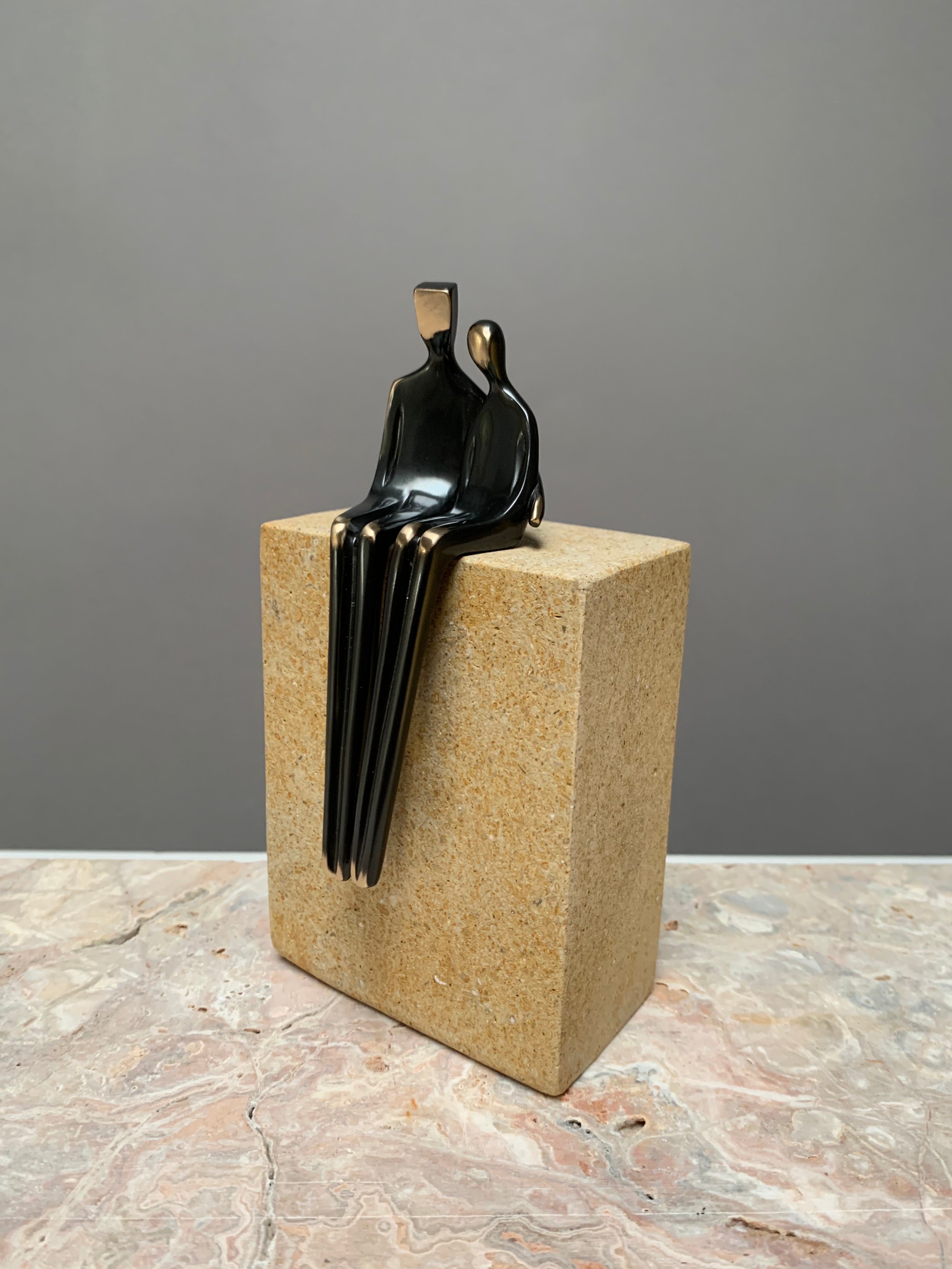 Close to Me sculpture in bronze