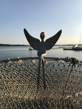 Load image into Gallery viewer, Black Patina Large Angel figure 4.75 inch
