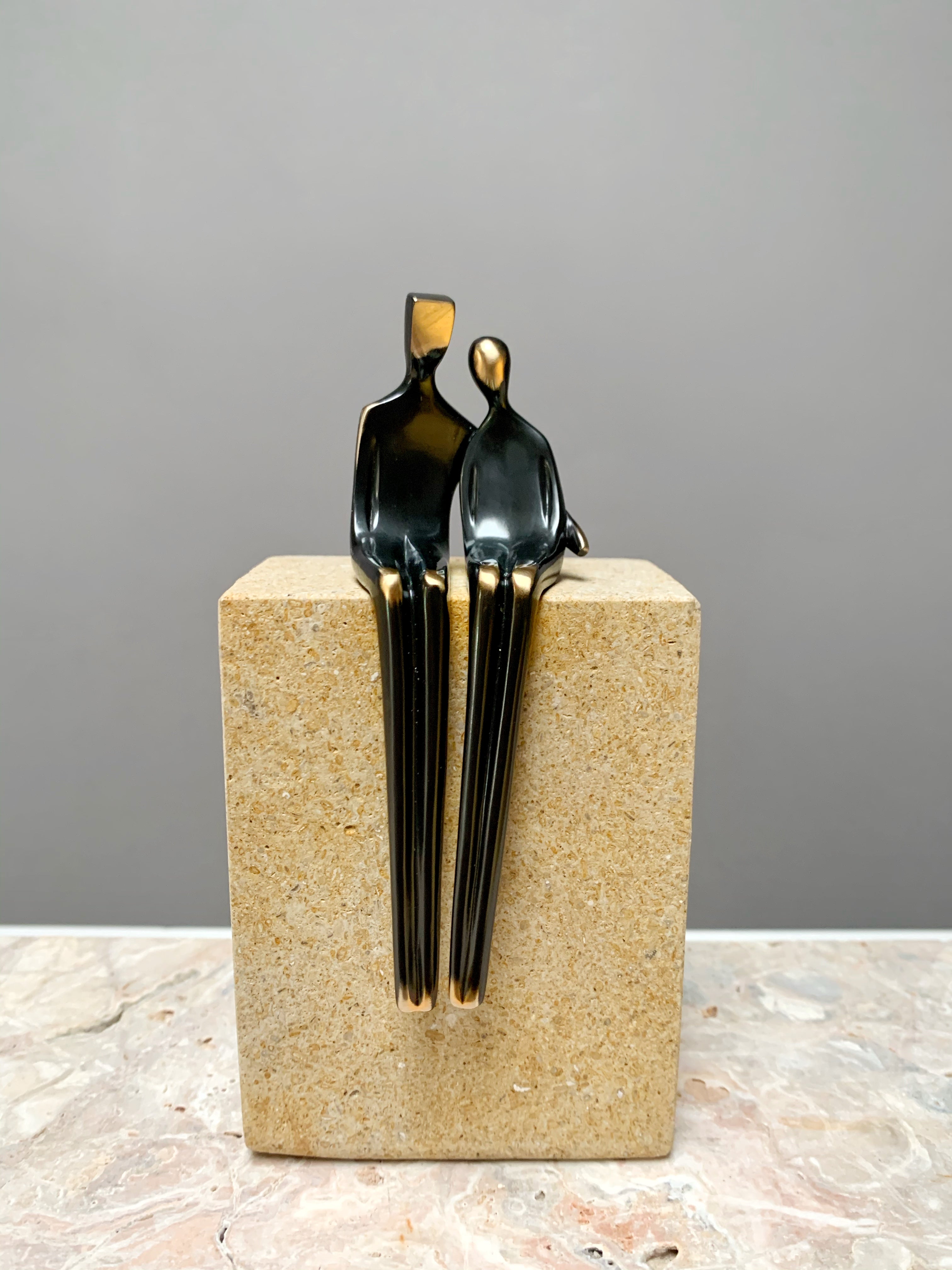 Close to Me sculpture in bronze