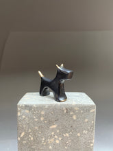 Load image into Gallery viewer, Black Miniature Dog Sculpture
