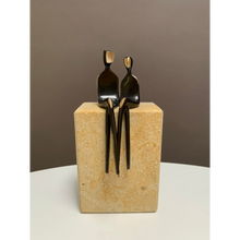 Load image into Gallery viewer, The Two of Us: a small bronze sculpture
