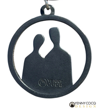 Load image into Gallery viewer, YCD Silhouette couple pendants
