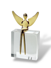 Load image into Gallery viewer, Combo Set: 3 Inch Angel Sculpture and the angel pendant
