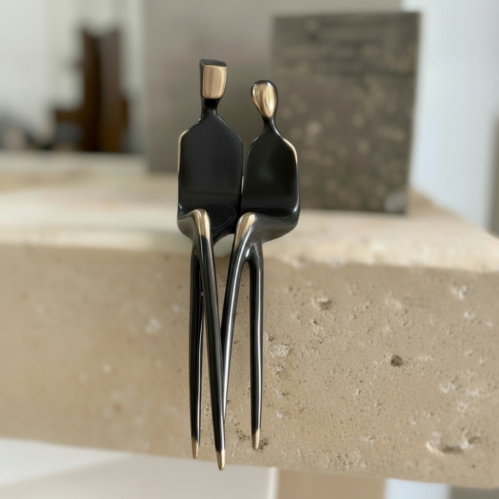 The Two of Us: a small bronze sculpture