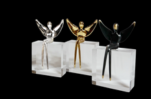 Load image into Gallery viewer, Combo Set: 3 Inch Angel Sculpture and the angel pendant
