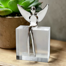 Load image into Gallery viewer, Angel figure in Gloss Silver
