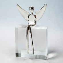 Load image into Gallery viewer, Angel figure in Gloss Silver

