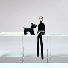 Load image into Gallery viewer, Little Lady- single female figurine with cat
