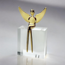 Load image into Gallery viewer, Angel figure in Gloss Gold
