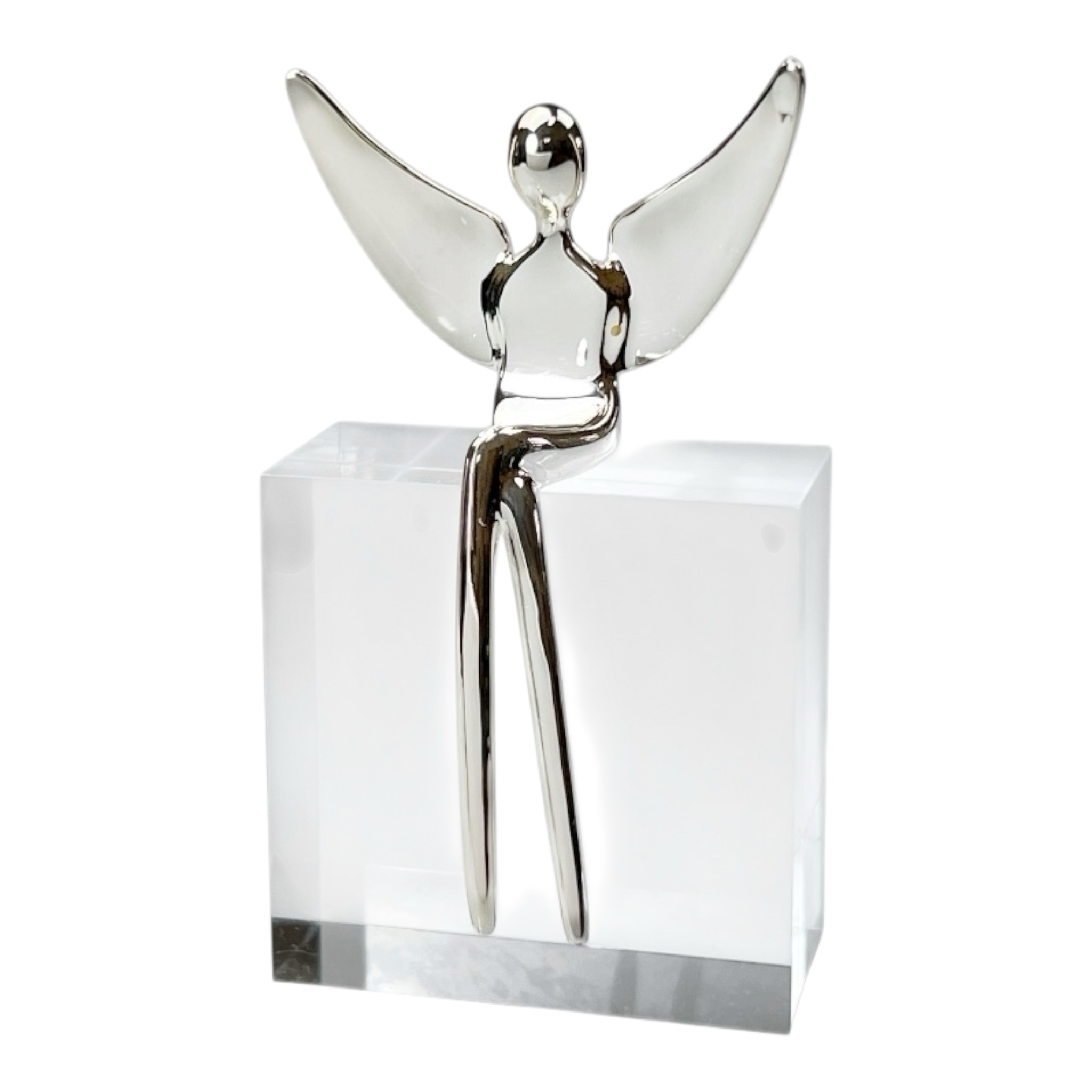 Angel figure in Gloss Silver