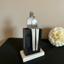 Load image into Gallery viewer, 999 Fine Silver Electroformed Couple Sculpture

