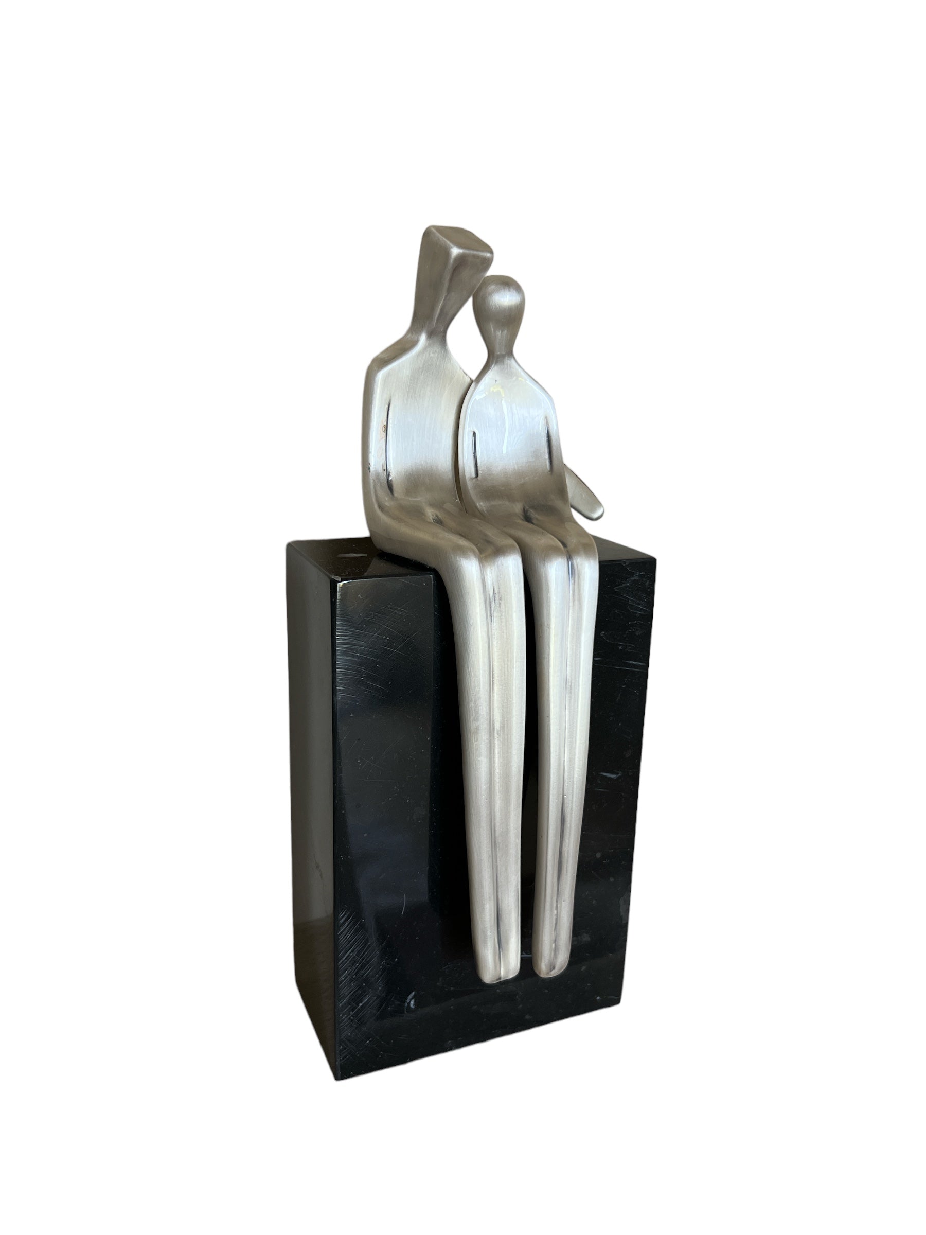 999 Fine Silver Electroformed Couple Sculpture