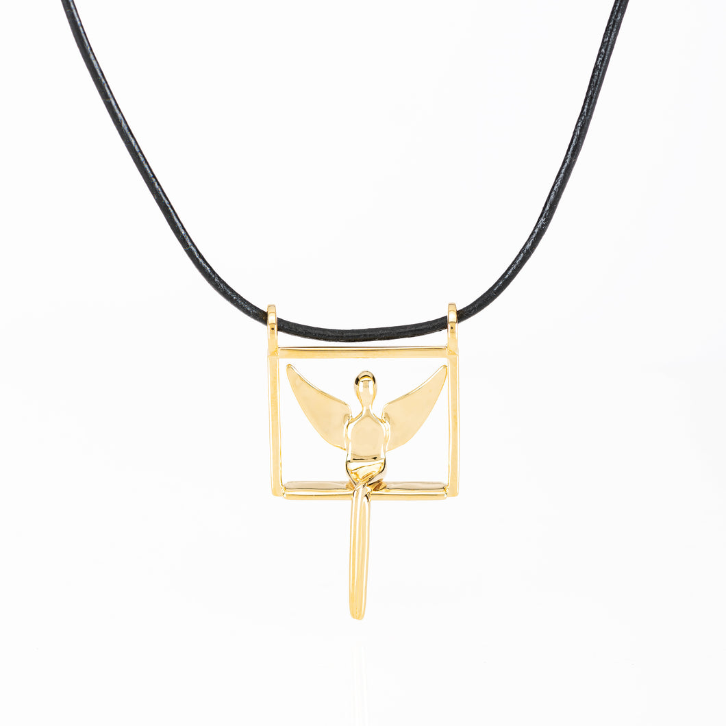 Gold Plated Angel Pendant
